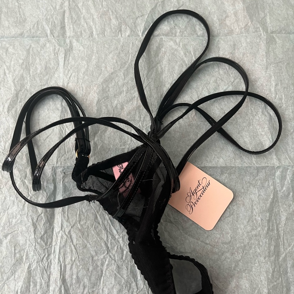 Agent Provocateur Black Strappy Panties